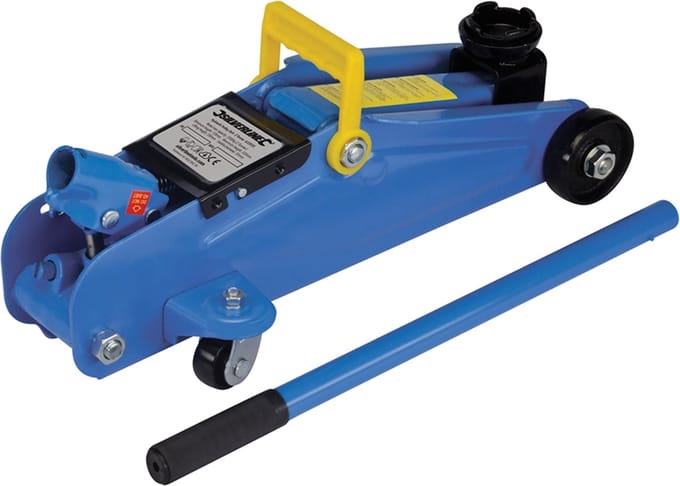 Silverline Hydraulische garagekrik - 2 ton - 135-335 mm - heavy-duty - stalen constructie