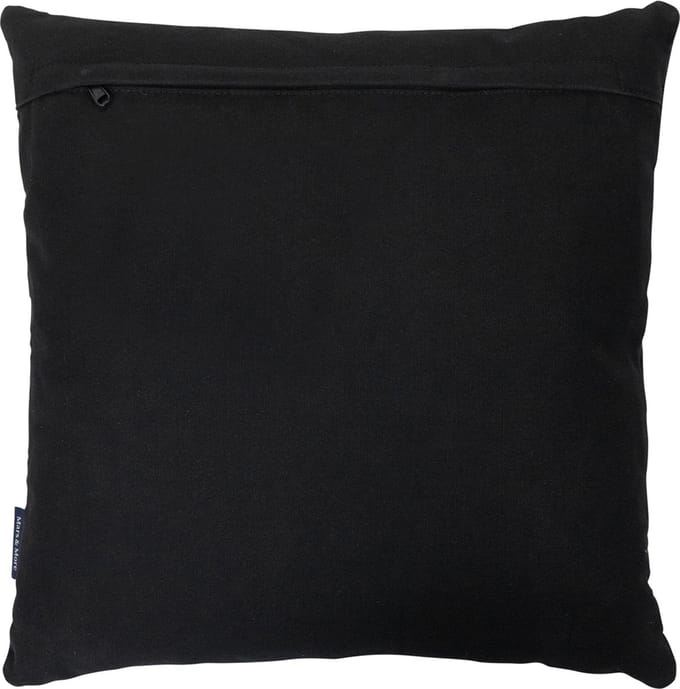 kussen koe gewei zwart 45x45cm