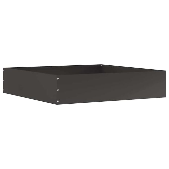 vidaXL - Gazonrand - 60 - x - 60 - x - 13 - cm - Staal - Zwart