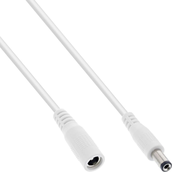 InLine 26802E electriciteitssnoer Wit 2 m EIAJ-02 (5.5 x 2.1 mm)