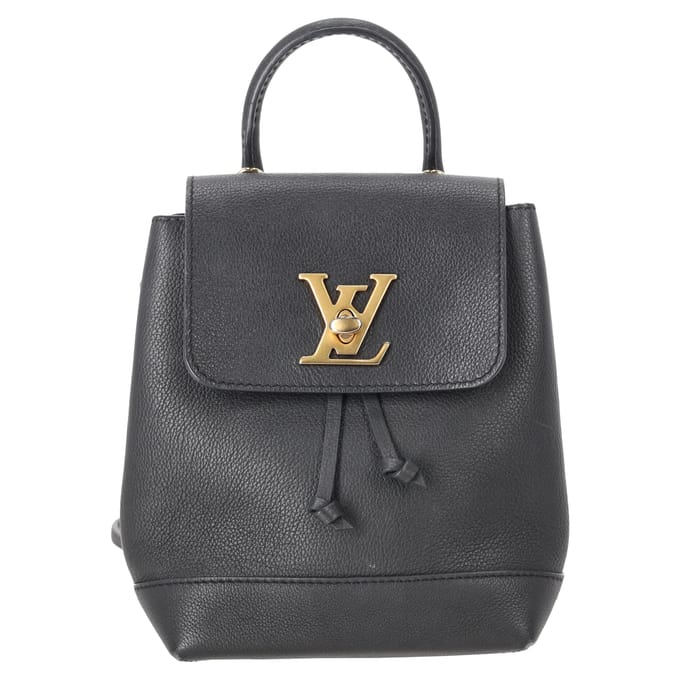 Louis Vuitton LV Mini Lockme rugzak in zwart leer