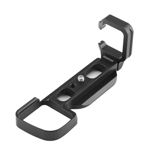 Aluminiumlegering Verticaal Snelkoppelings L-plaat Camera Beugel Houder Voor Sony A6000 black