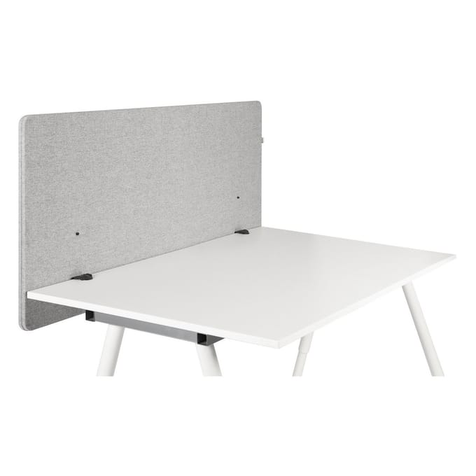 Akoestische scheidingswand FLEXMIUT D 120 cm lichtgrijs - hjh OFFICE