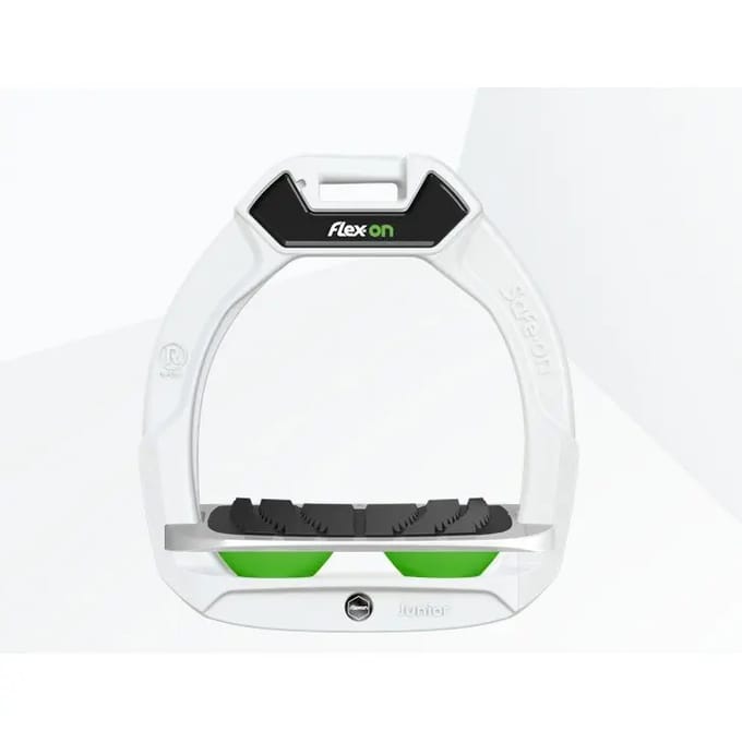 Veiligheidsbeugels voor paardrijden Ingelijst Grip Wit/Grijs/Groen kind Flex-On Safe-On