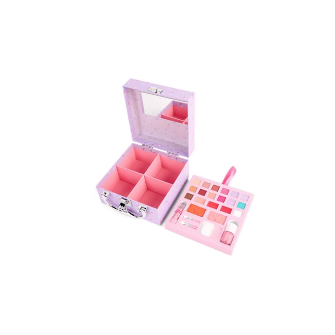 Create it! Make-up koffer speelgoedset met 24-delige make-upkit.