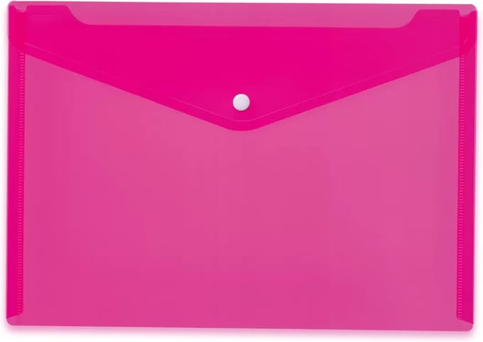 Opbergmapje 33x23cm PP pink