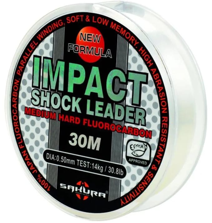 Sakura Impact Shock Leader Flurocarbon 20 M Rood 0.800 mm (64.00 Lbss)