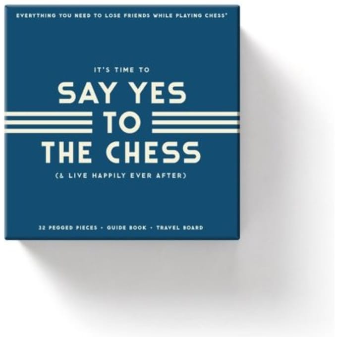Say Yes To The Chess Game Set - Galison