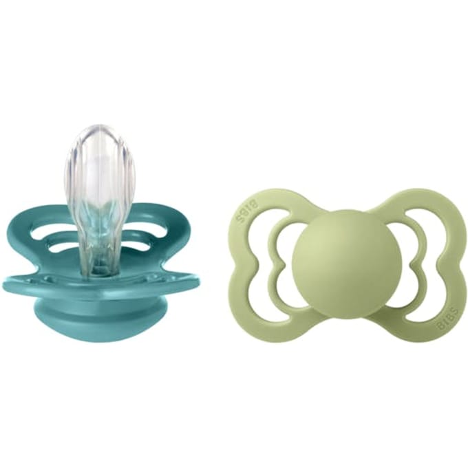 BIBS Supreme Silicone Size 2 Island Sea/Sage 2 st