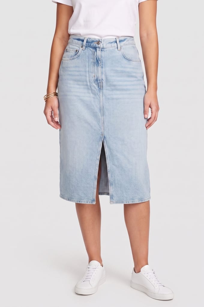ARKET Jabba Denim Skirt Blue Größe: 42 | Midiröcke Outlet | Damen | Blau