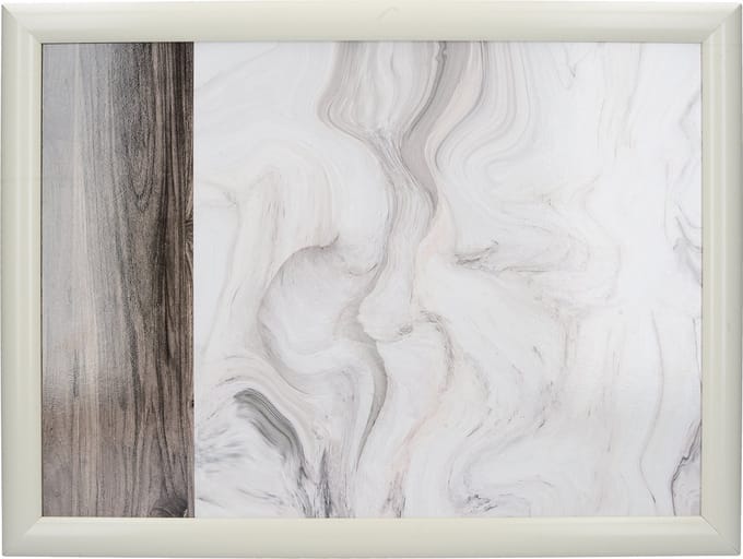 Laptray, Schoot Dienblad, Marmer Effect, 44 x 34 cm - Creative Tops