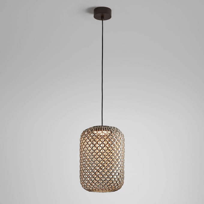Bover Nans S/31.2 LED buiten hanglamp, bruin