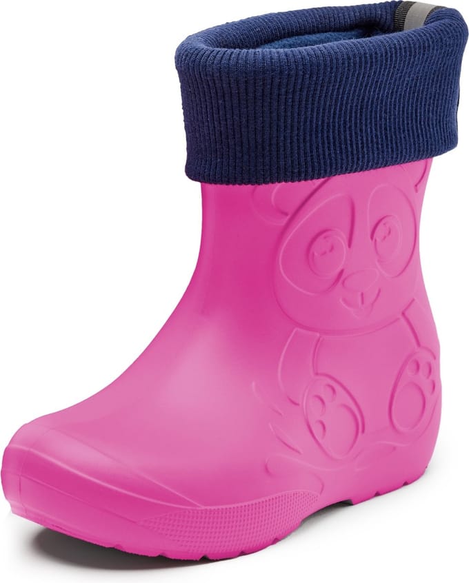 Ladeheid Kinder Regenlaarzen - Gevoerd en Waterdicht - EVA - LA-CA-Panda249 - Roze - 24/25