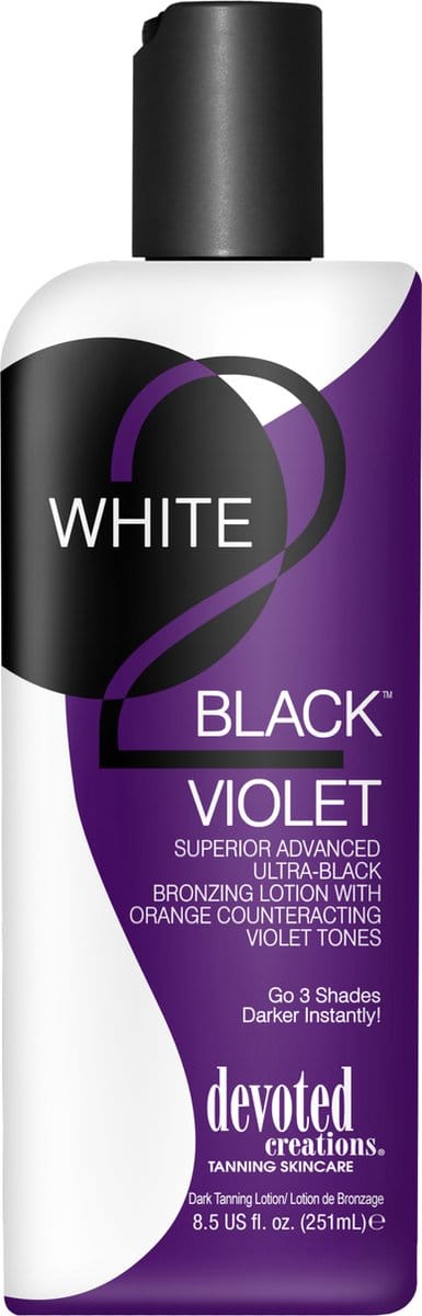 Devoted Creations - White 2 Black Violet zonnebankcreme - 260ml