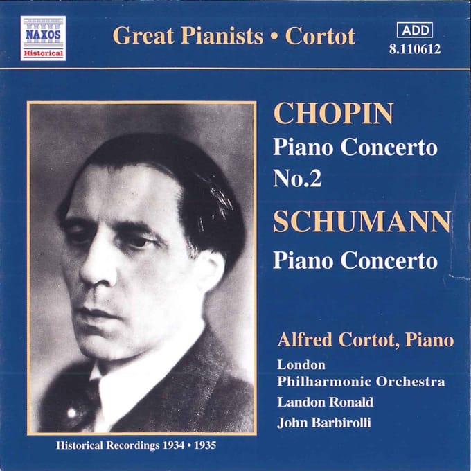 Alfred Cortot - Chopin: Piano Concerto No. 2 | Piano Concerto (CD)