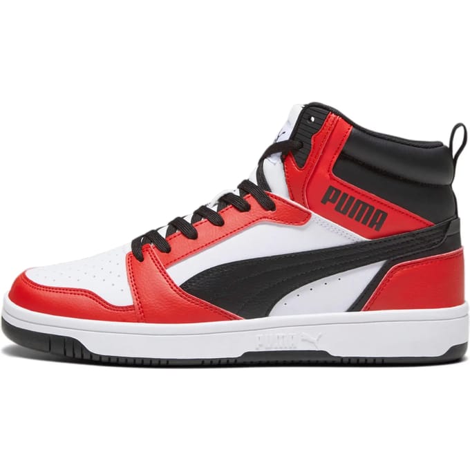 PUMA Rebound v6 Unisex Sneakers - PUMA White-PUMA Black-For All Time Red