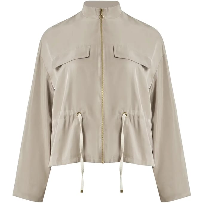 Veste met verstelbare taille koord voor dames Mat Fashion