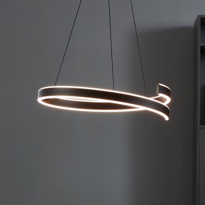 EGLO connect.z Andabaia-Z Smart Hanglamp - Ø 60 cm - Zwart/Wit - Instelbaar wit licht - Dimbaar - Zigbee