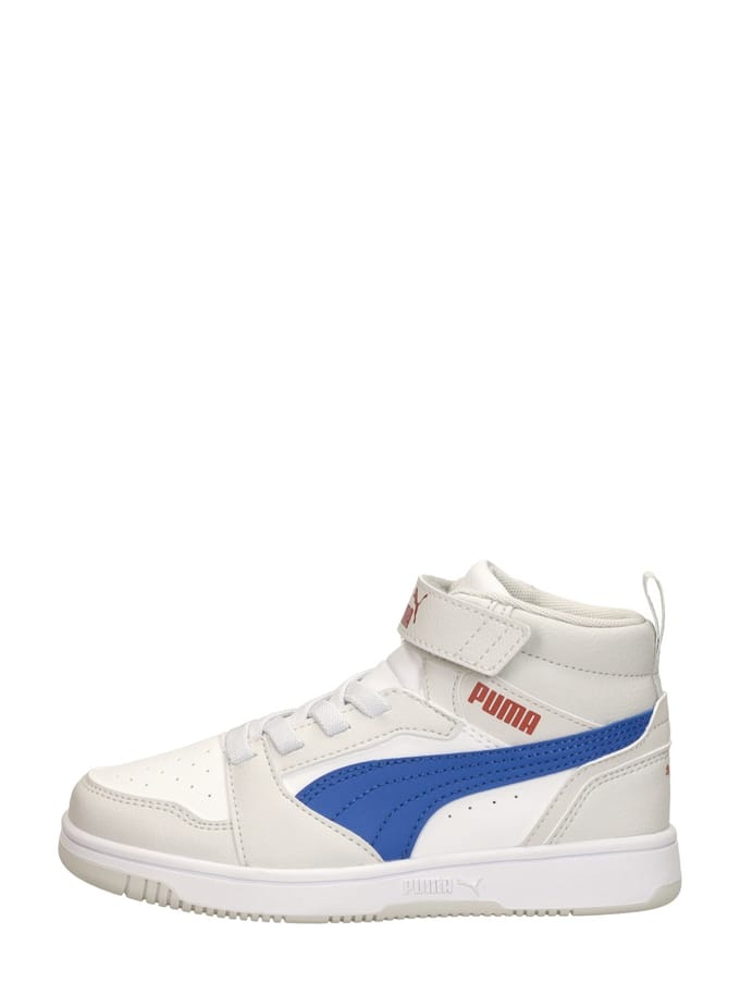PUMA Puma Rebound V6 Mid AC+ PS Unisex Sneakers - PUMA White-Vivid Blue-Feather Gray