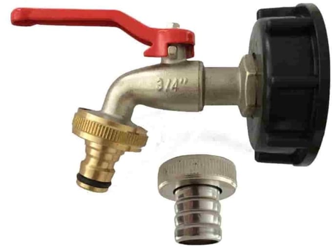 IBC Adapter S60 met Kraan & Koppeling - Makkelijk Aansluiten