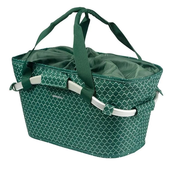 Basil Flair - Carry All achtermand MIK - 22L - Groen - Waterafstotend - Reflectiedetails