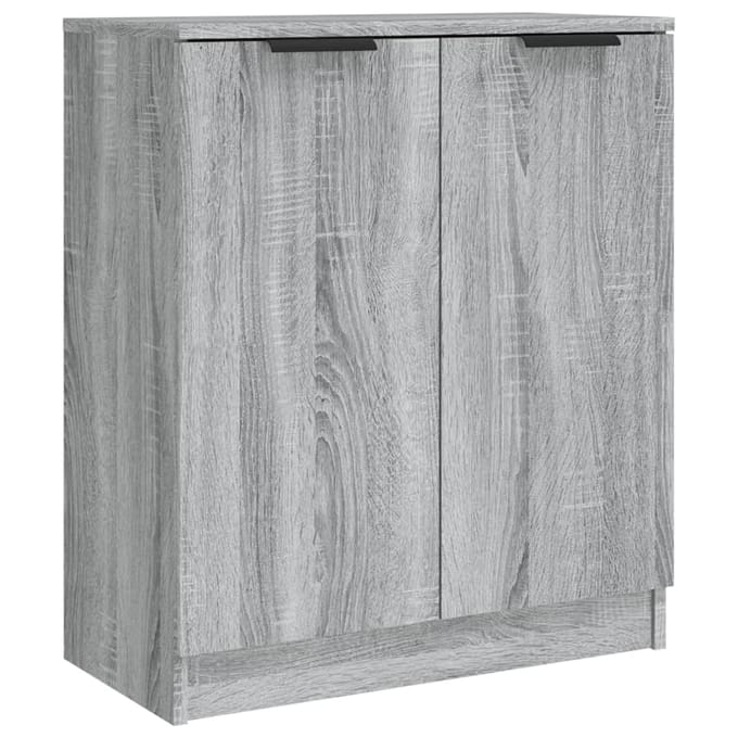 vidaXL - Dressoirs - 2 - st - 60x30x70 - cm - bewerkt - hout - grijs - sonoma - eiken