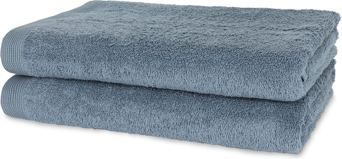 Casilin - Como - set van 2 douchelakens - 70x140 - Jeans Blauw
