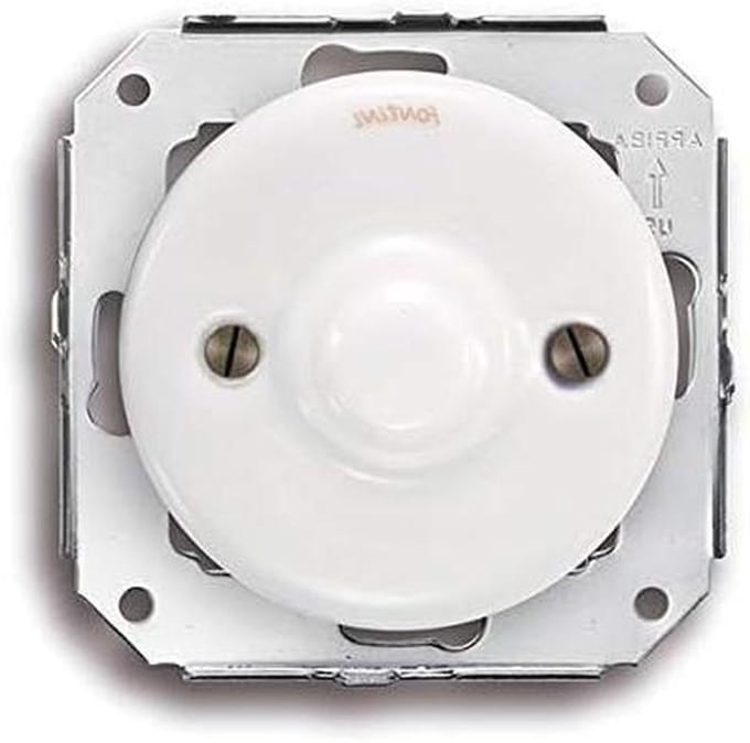 Blindplaat Porselein - Afdekplaat - Afwerking Elektrisch - Wit Porselein - 1 Stuk - Wit