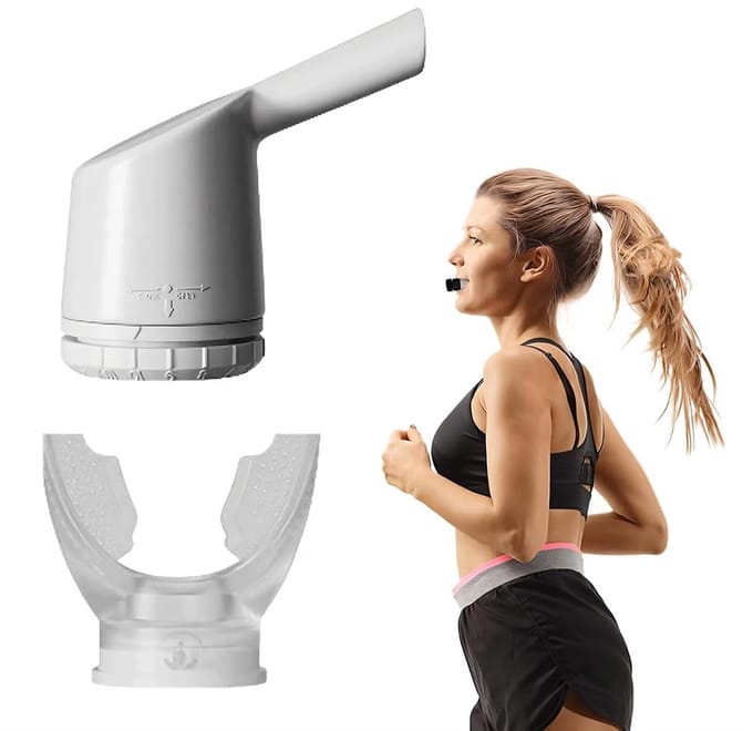Unyqoos® Instelbare 2-in-1 Ademtrainer voor Verhoogde Longcapaciteit en Duurtraining