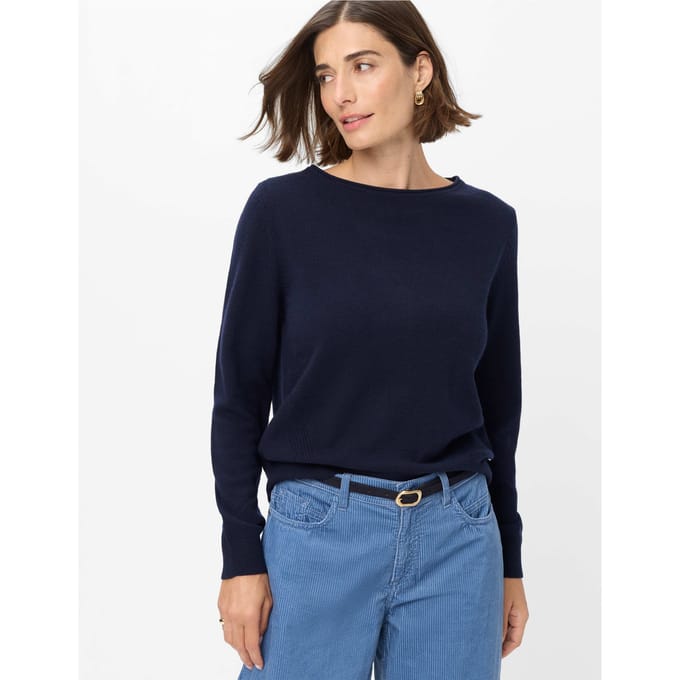 Brax Dames Trui  Style LISA navy, donkerblauw, maat 38