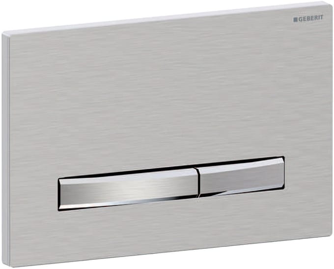 Geberit Sigma50 bedieningsplaat - 2-toets spoeling - vierkant - dualflush - chroom geborsteld