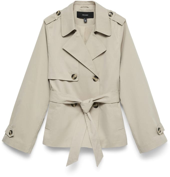 VERO MODA - VMNOA SHORT TRENCHCOAT EXC - Dames - Gewatteerde jassen