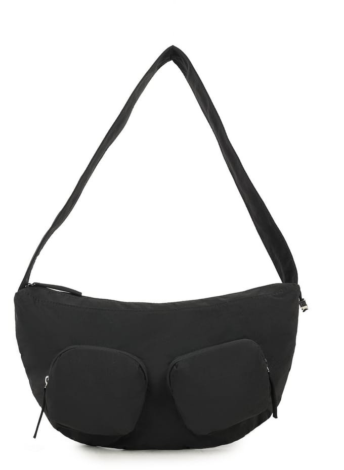 Giuliano Nylon crossbody heuptas Miloua - Dames - Zwart