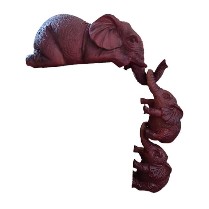 Décoration en résine représentant un éléphant ou un éléphant black