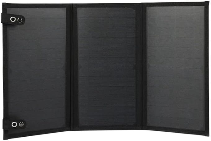 Zonnepaneel Set - Draagbare Oplader - Outdoor Activiteiten - Opvouwbaar Ontwerp - 3 Panel - Zwart
