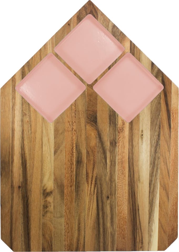 Snijplank Pau - Acaciahout - Roze - TAK Design