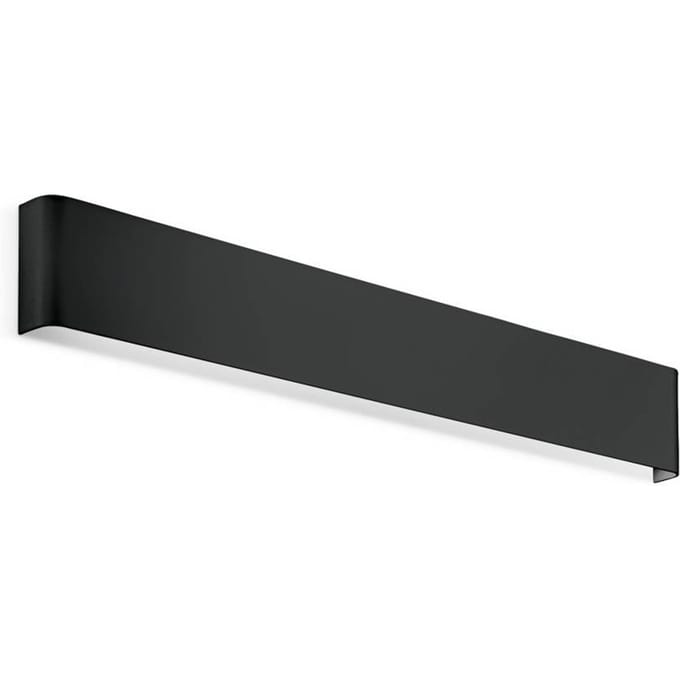 IDEAL LUX LED wandlamp Delta zwart, breedte 61 cm, 3.000 K