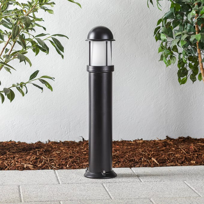 LCD Gepoedercoate tuinpadverlichting Mason, zwart