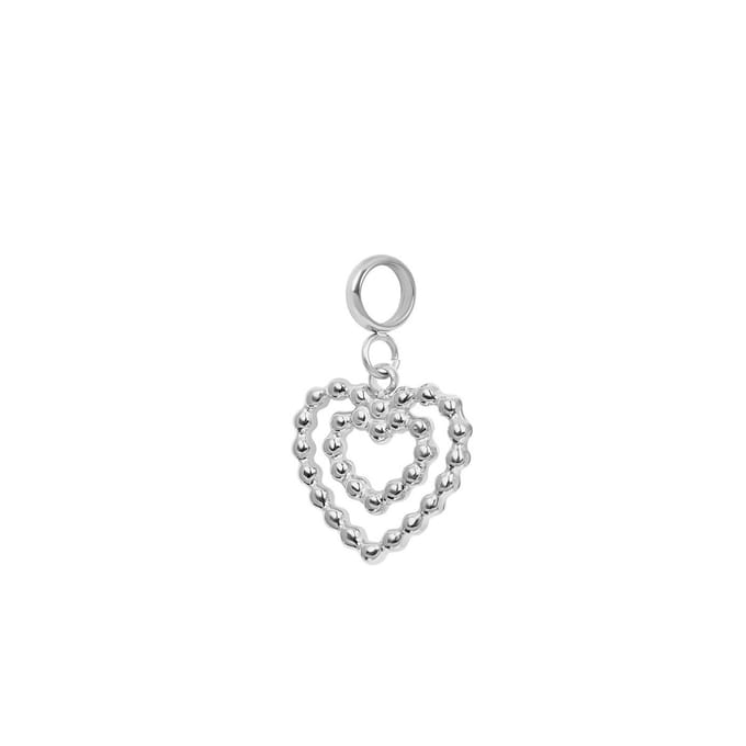 iXXXi Connect Bedel Double Heart | Zilver