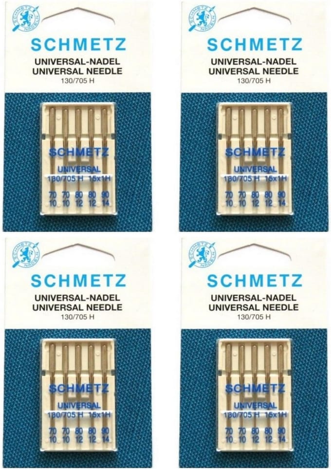Schmetz machinenaalden assorti 70-90 (5 naalden) universeel, 4 kaarten
