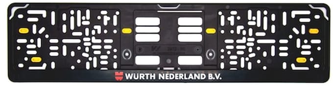 Wurth - Kentekenplaathouder Clever 4 - Kentekenplaathouder Clever 4 x 100 st
