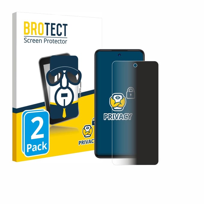 BROTECT - privacy screenprotector voor ZTE Blade A75 4G - Folie Beschermfolie Blauwlichtfilter 2 Stuks
