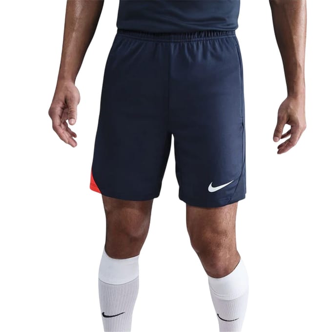 Nike Heren Strike Voetbal Shorts (Blauw/Wit)
