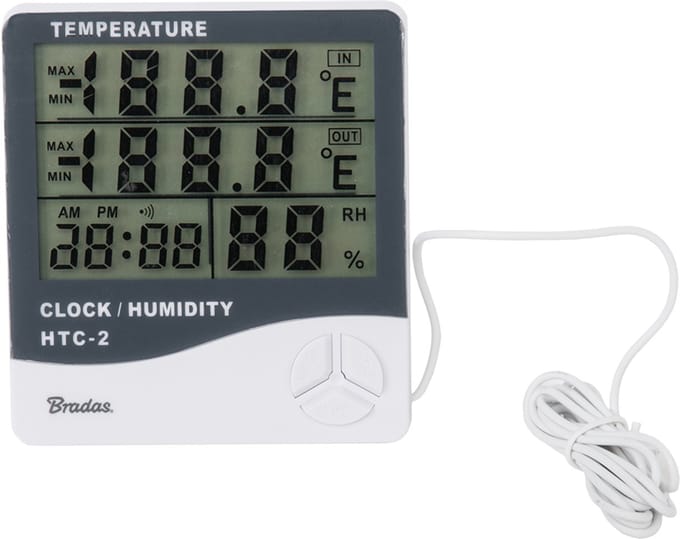 Bradas weerstation met buitentemperatuursensor White Line