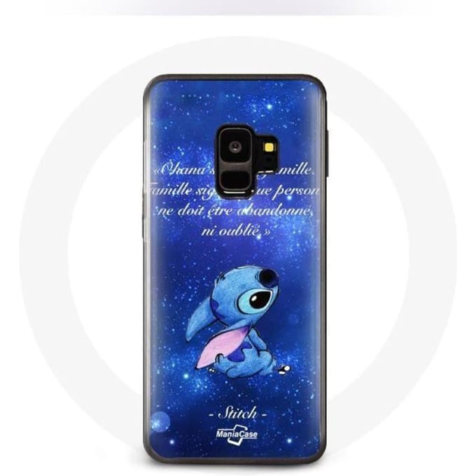 Samsung Galaxy S9 hoesje Stitch Ohana-citaat