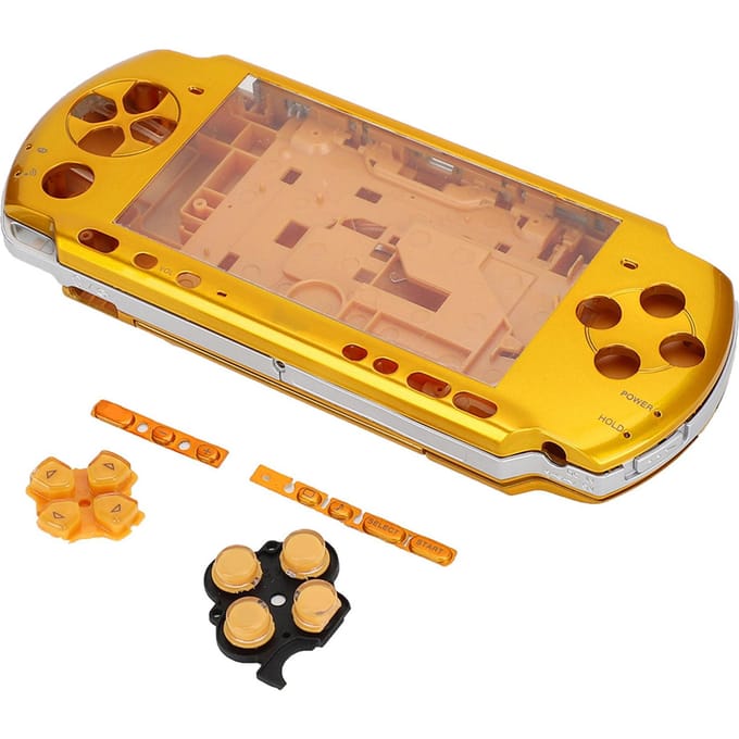 Voor PSP3000 Game Console Behuizing Volledige Behuizing Shell Met Schroevendraaier Draagbaar Compact(Geel)