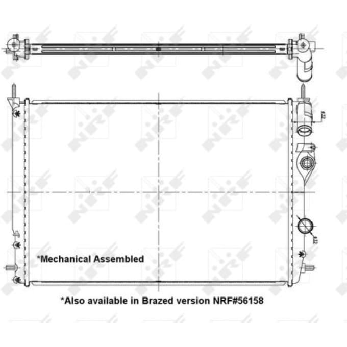 Radiator, motorkoeling NRF 58198