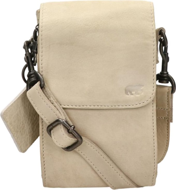 Bear Design Telefoontasje / Crossbodytas Dames - Leer - Robbie - Beige