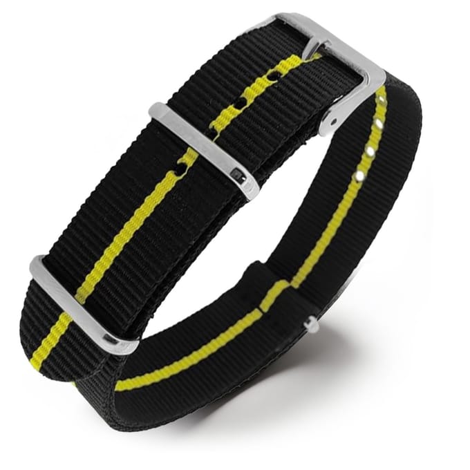 NATO Horlogeband G10 Military Nylon Strap - Skunk Geel 20mm
