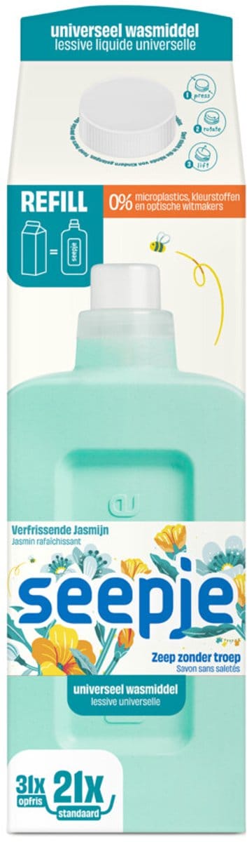 Seepje Wasmiddel Refill Pak Universeel - 945 ml